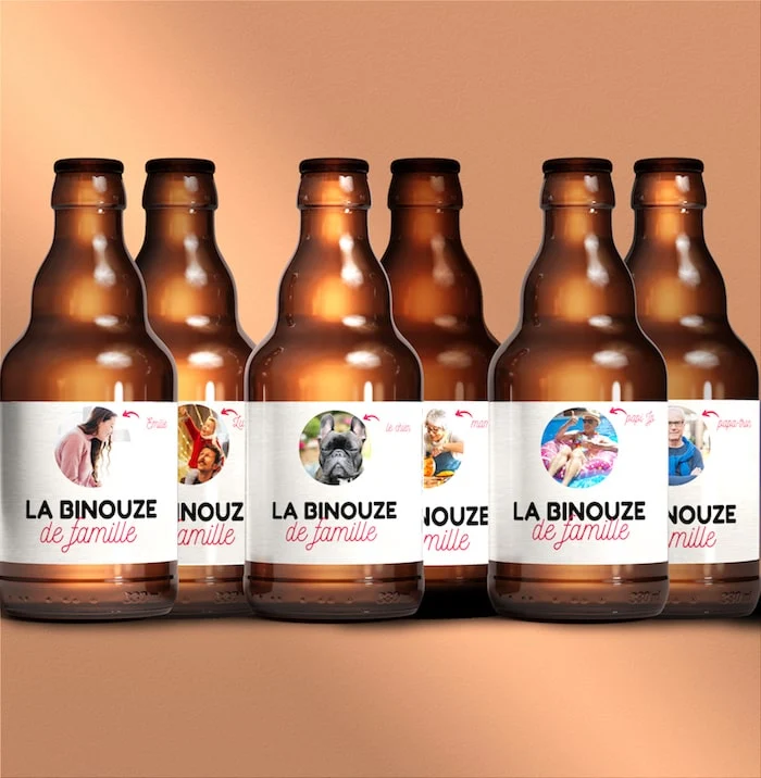 Coffret bière sur mesure 6 étiquettes différentes