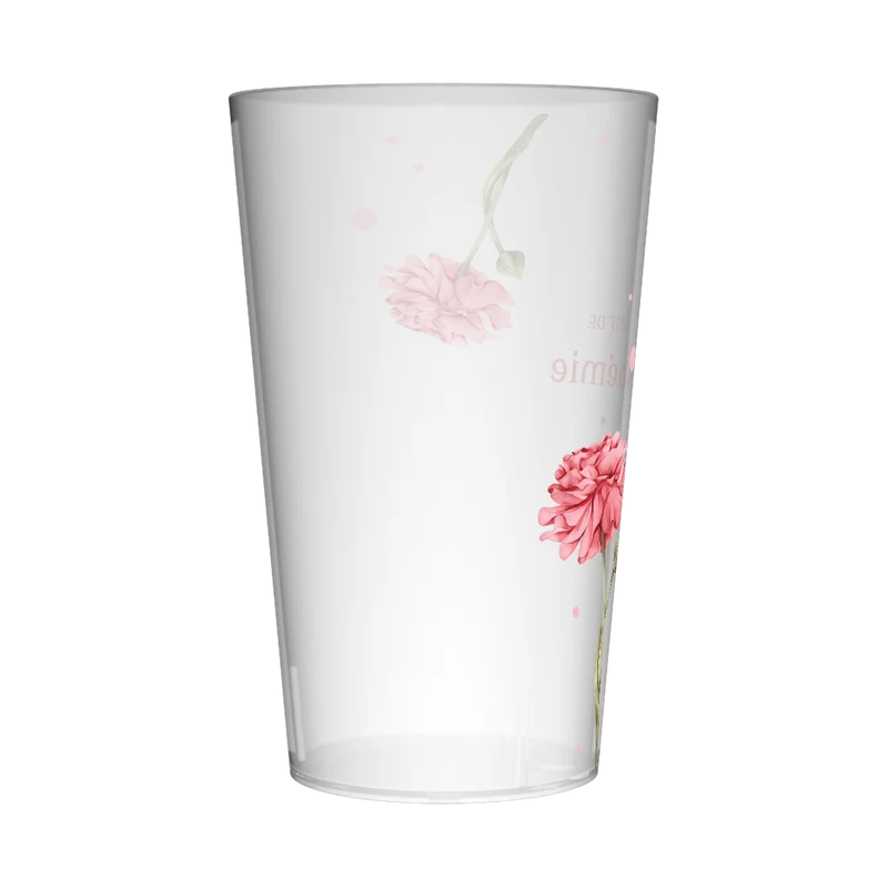 Gobelet personnalisé pour EVJF Oeillets roses