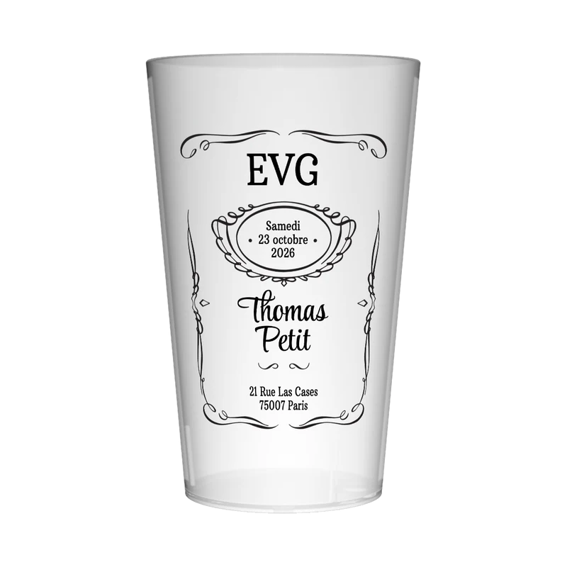 Gobelet personnalisé pour EVG Whisky
