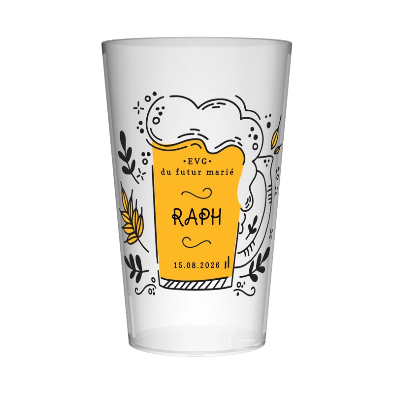 Gobelet personnalisé pour EVG Bière & Orge