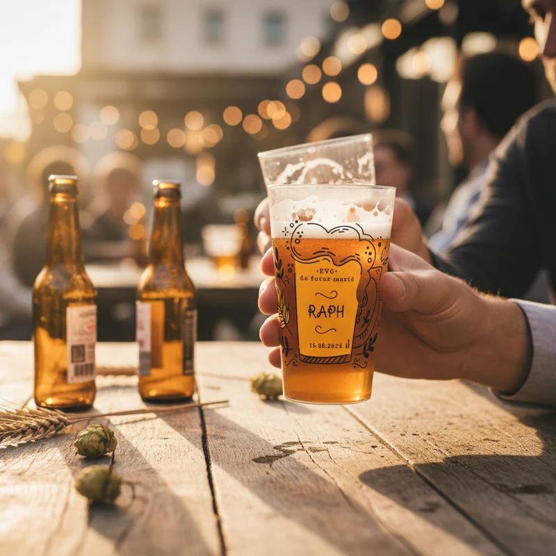 Gobelet personnalisé pour EVG Bière & Orge