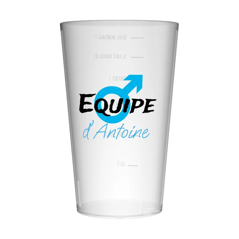 Gobelet personnalisé pour EVG Masculin