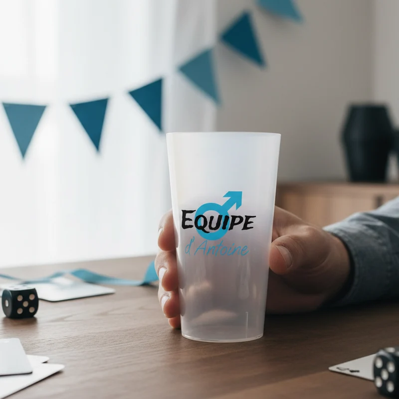 Gobelet personnalisé pour EVG Masculin
