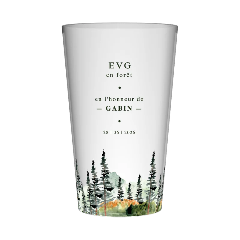 Gobelet personnalisé pour EVG Forêt