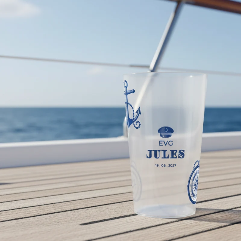 Gobelet personnalisé pour EVG Marin