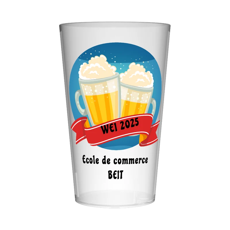 Gobelet personnalisé Week-end Intégration Bières