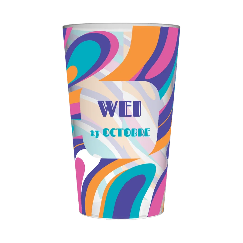 Gobelet personnalisé Week-end Intégration Multicolore