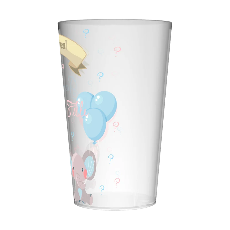 Gobelet personnalisé Gender Reveal Eléphants