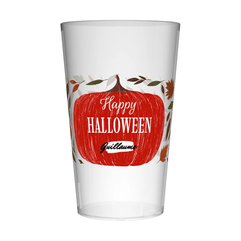 Gobelet personnalisé Halloween Potiron