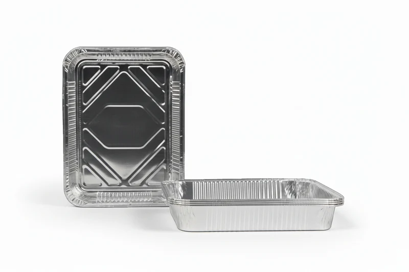 Ensemble de plateaux BBQ Grill Fanatics - en aluminium - 23 x 18 cm - 18 pièces