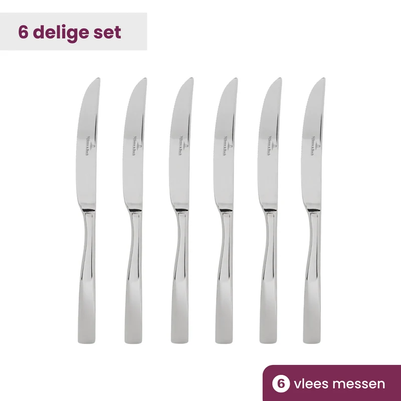 Ensemble de couteaux à steak Villeroy & Boch Piemont - 6 pièces