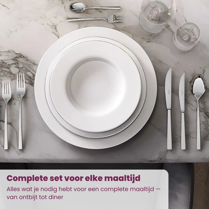 Ensemble de couverts Villeroy & Boch Couvert Piemont - 18/10 - 4 pièces