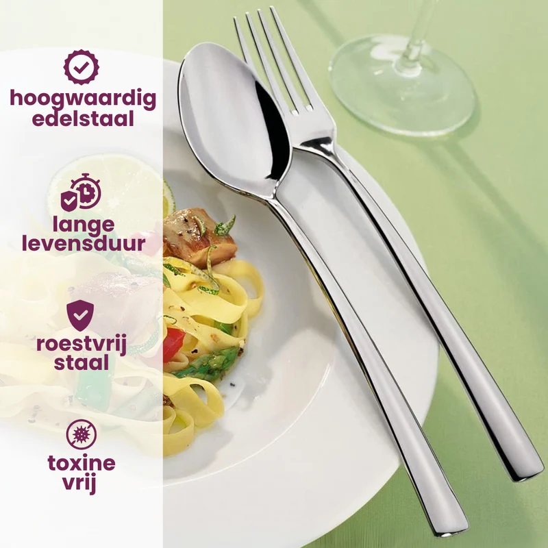 Ensemble de couverts Villeroy & Boch Piemont - 18/10 - 24 pièces
