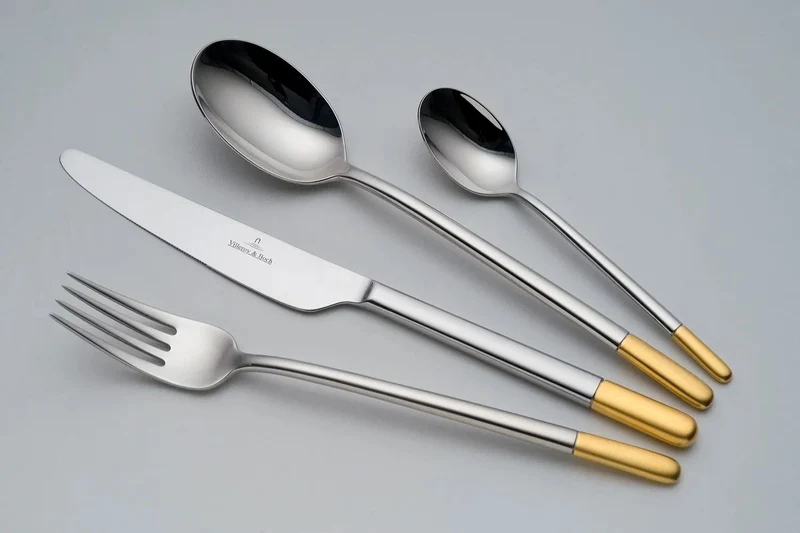 Ensemble de couverts Villeroy & Boch Ella - Doré - 113 pièces