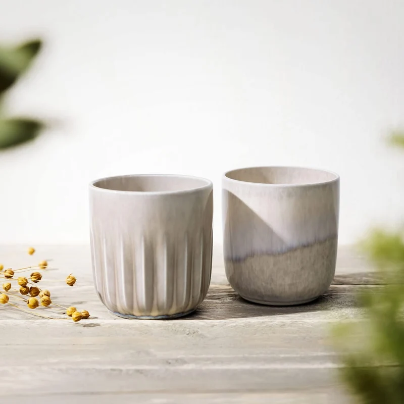 Villeroy & Boch Tasses Perlemor Sable - 290 ml - 2 pièces