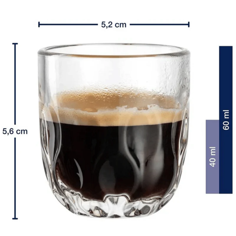 Verres à espresso Leonardo - Gocce Tre - 60 ml - 2 pièces