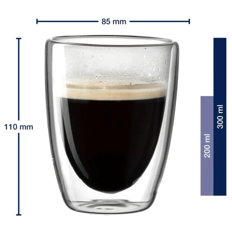 Verres à café Leonardo à double paroi Duo 300 ml - Lot de 2
