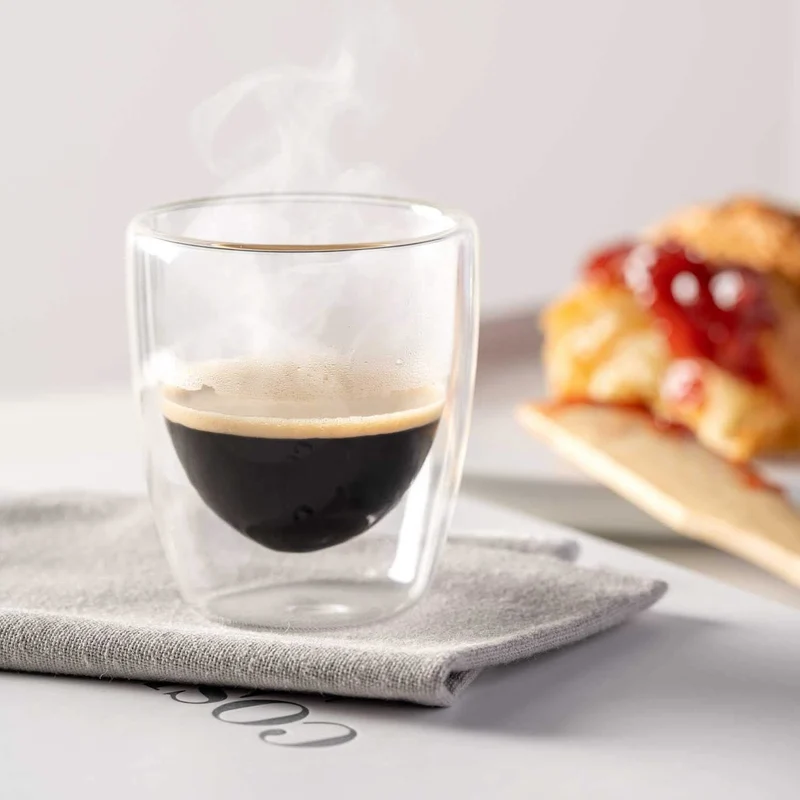 Verres à expresso Leonardo à double paroi Duo 100 ml - Lot de 2