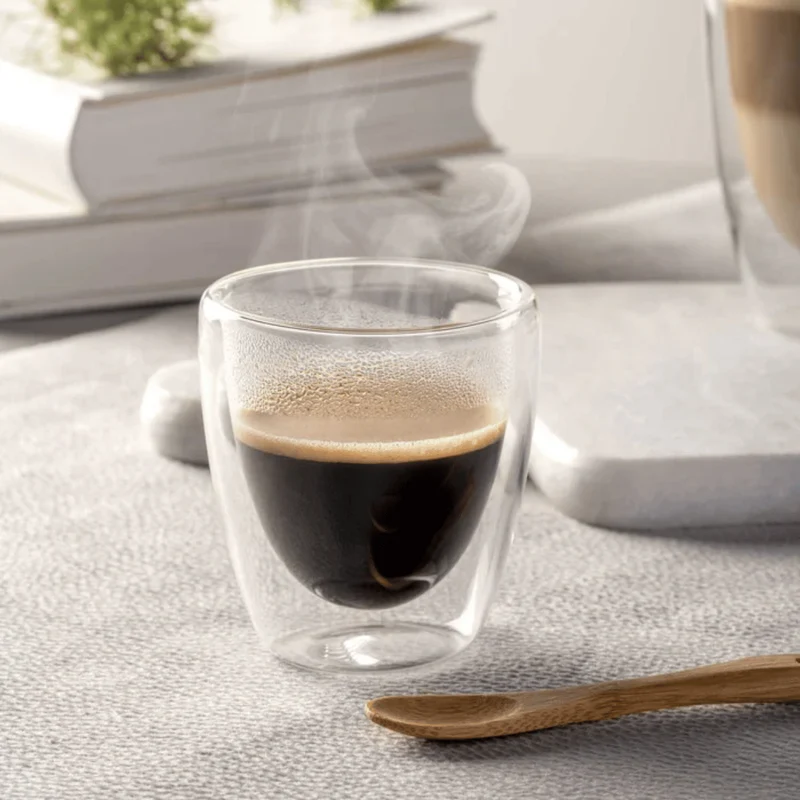 Verres à expresso Leonardo à double paroi Duo 100 ml - Lot de 2