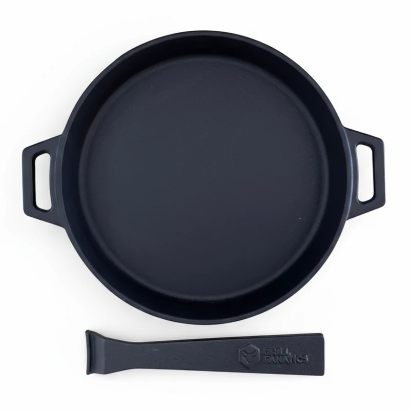 Poêle Grill Fanatics - Poêle à frire - Barbecue - 25 cm - 2 pièces