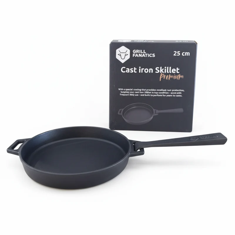Poêle Grill Fanatics - Poêle à frire - Barbecue - 25 cm - 2 pièces
