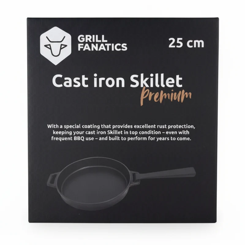 Poêle Grill Fanatics - Poêle à frire - Barbecue - 25 cm - 2 pièces