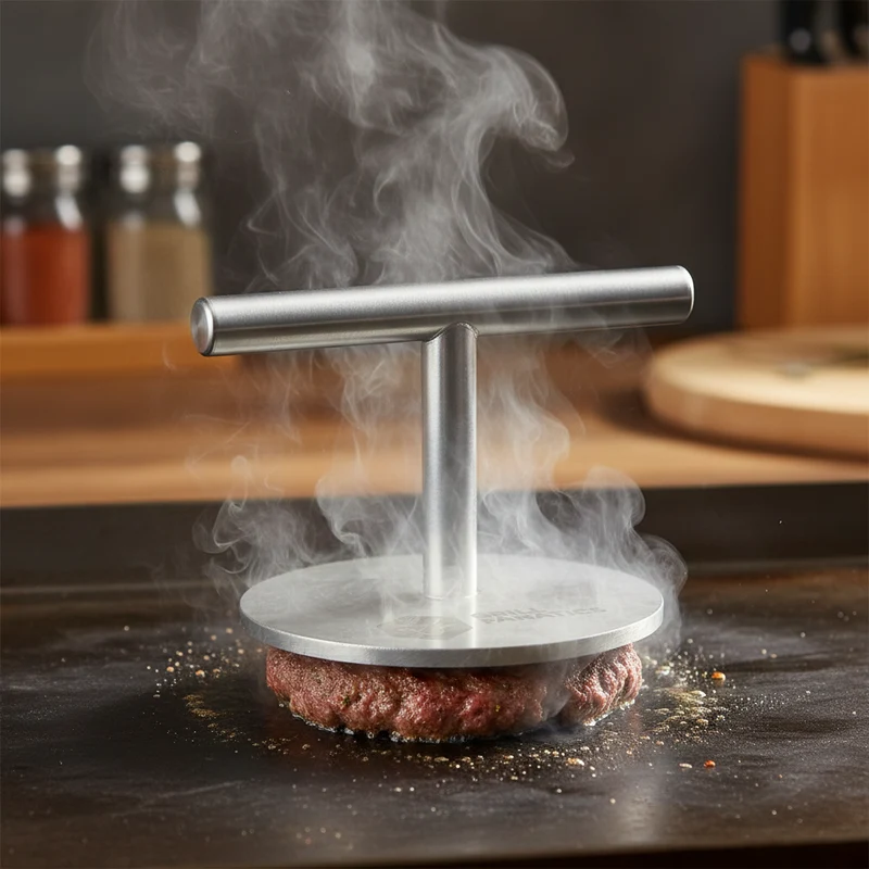 Grill Fanatics Presse à burger - Presse à smashburger - Série Standard - 12 cm