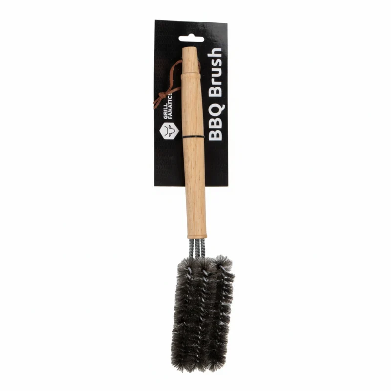 Brosse de nettoyage Grill Fanatics - 3 têtes - Barbecue - 42 cm - en inox