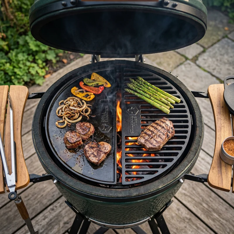 Grille Grill Fanatics - Demi-lune - Kamado - 46 cm - 1 pièce