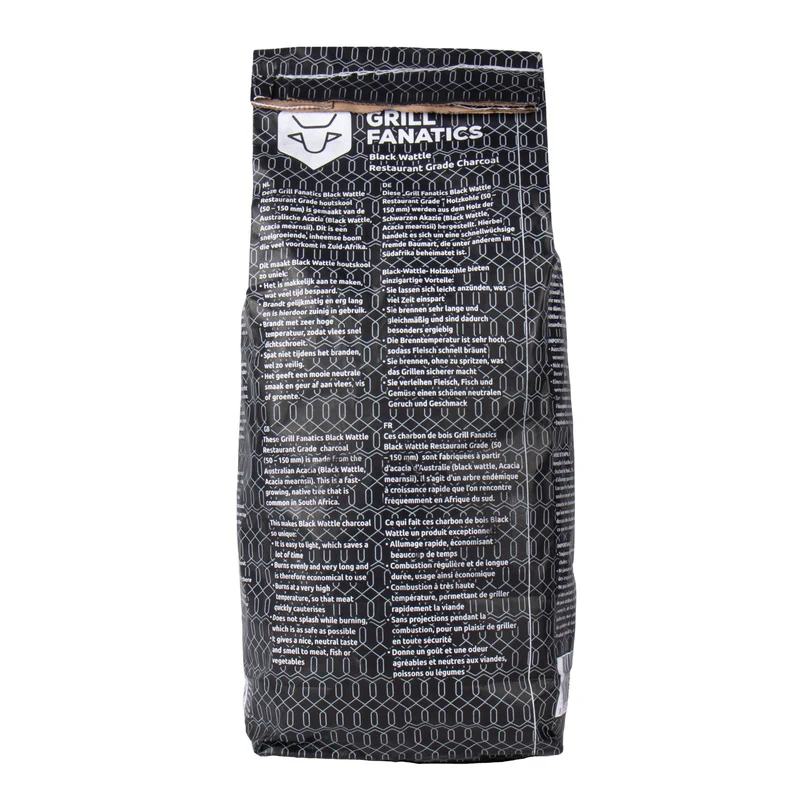 Charbon de bois Grill Fanatics - Charbon d'acacia - Acacia Mearnsii - 5 kg
