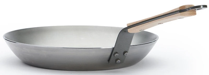 Poêle De Buyer Mineral B en bois - ø 28 cm - Sans revêtement antiadhésif