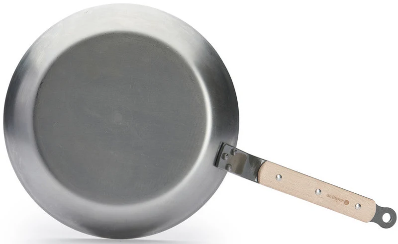 Poêle De Buyer Mineral B en bois - ø 28 cm - Sans revêtement antiadhésif