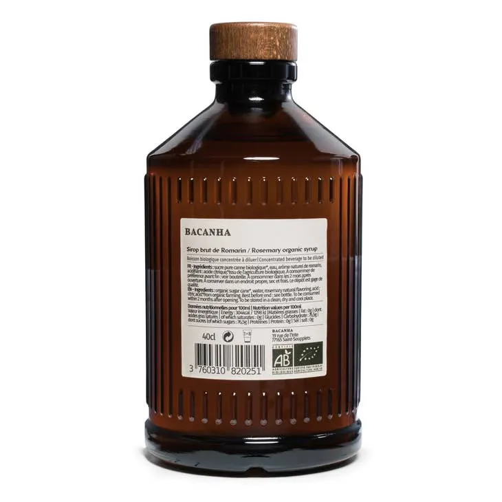 Sirop Romarin Brut Biologique - Bacanha