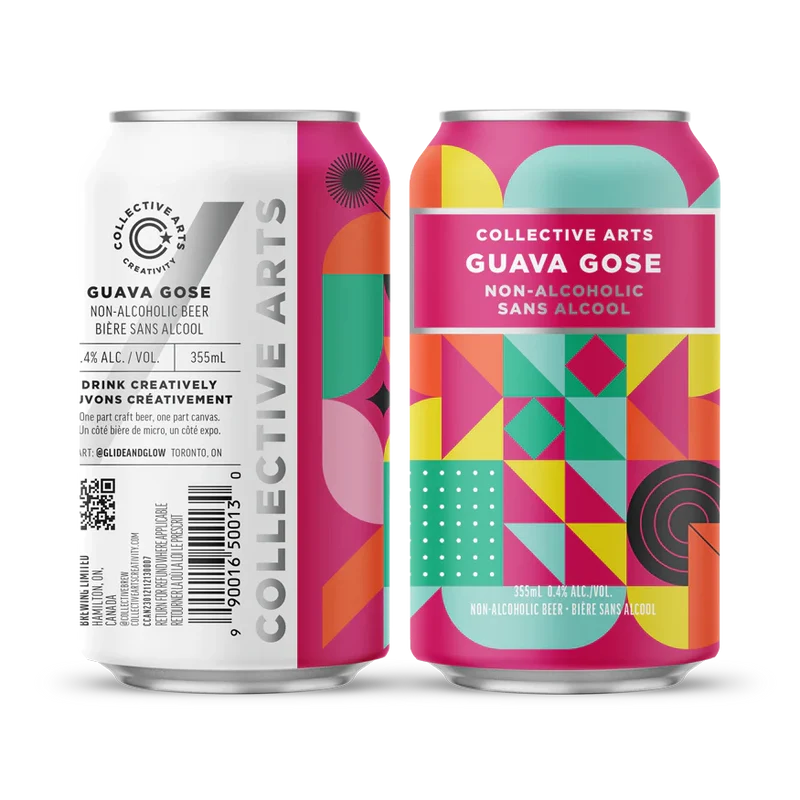 Bière Collective Arts Guava Gose sans alcool 0,4%