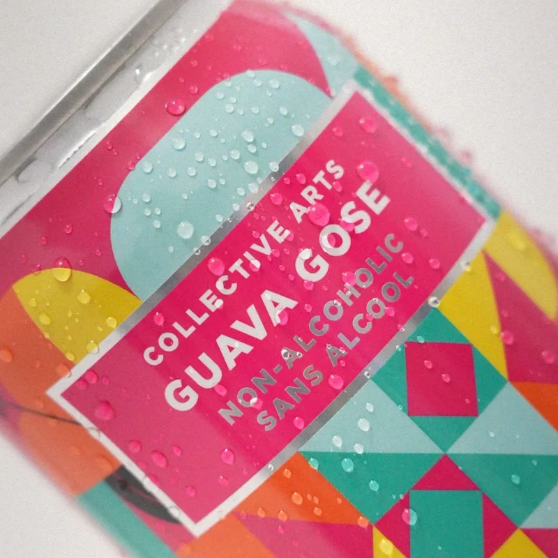 Bière Collective Arts Guava Gose sans alcool 0,4%