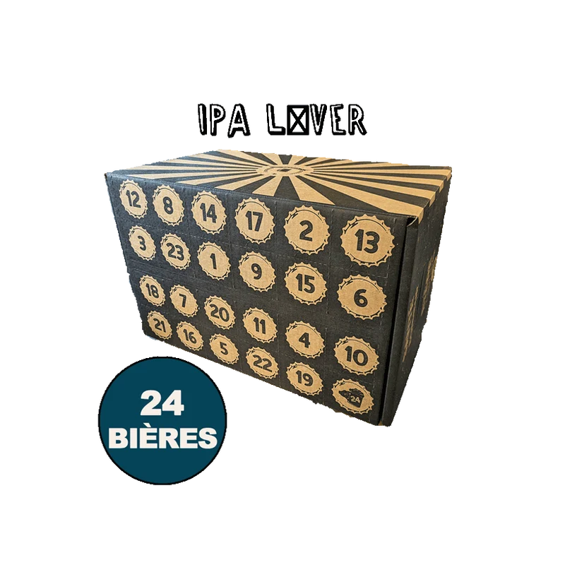 Calendrier "IPA Lover" - Calendrier de l'Avent de 24 Bières IPA - Livraison mi-Novembre