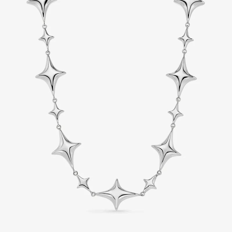 Collier Nébuleuse bijoux - Leo argenté
