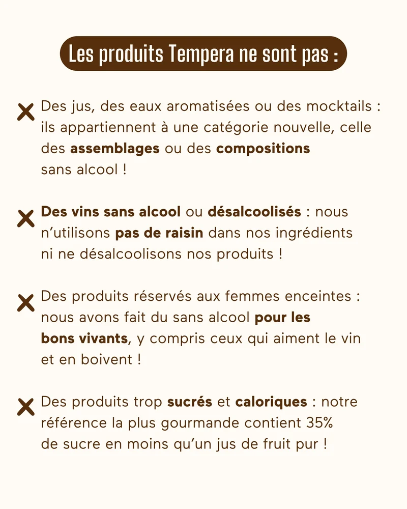 ETERNA II, le pétillant original sans alcool - Boisson gastronomique effervescente sans alcool de Tempera