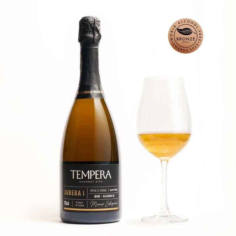 ETERNA I, les bulles légères sans alcool - Boisson gastronomique effervescente sans alcool de Tempera