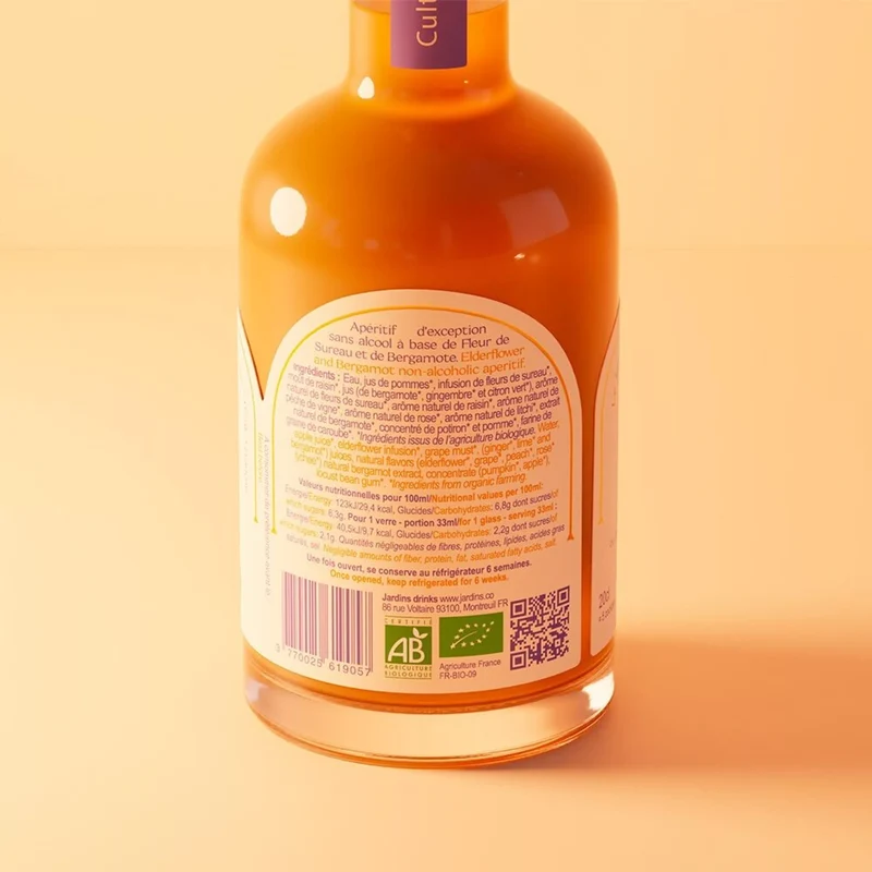 Jardins Fleuris - Fleurs de sureau & Bergamote - 20 cl