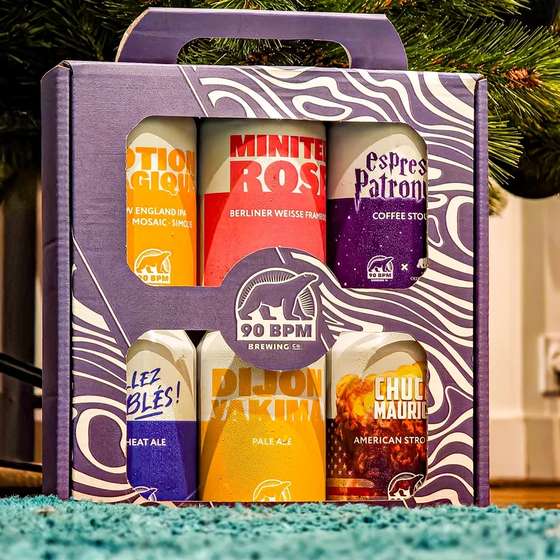 Coffret cadeau 90 BPM - 6 bières "made in Ahuy"