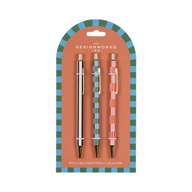 Stylos ADOPO (set de 3) - Stripes & Checks