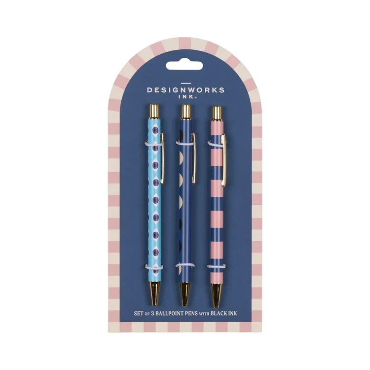 Stylos ADOPO (set de 3) - Eye/Moon/Stripe