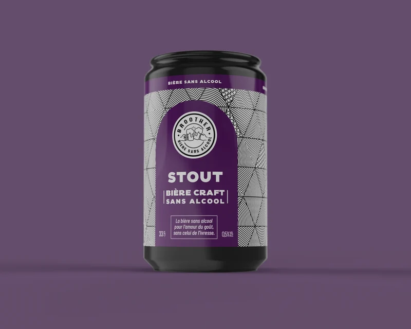 Bière Stout artisanale Broother 0,5%