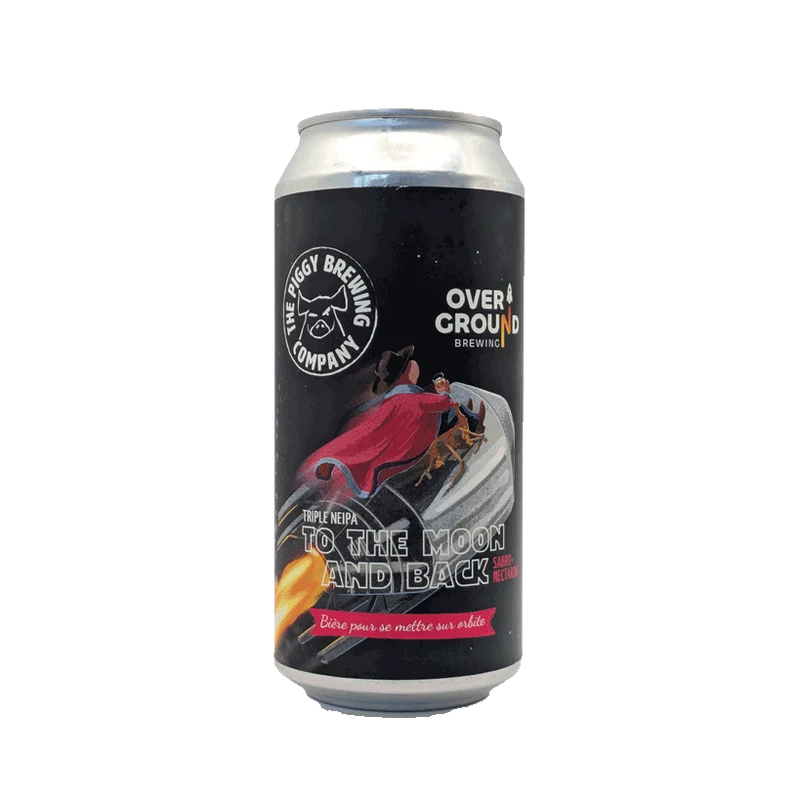 Piggy Brewing collab' Overground Brewing - To the Moon and Back 44cl | Triple NEIPA