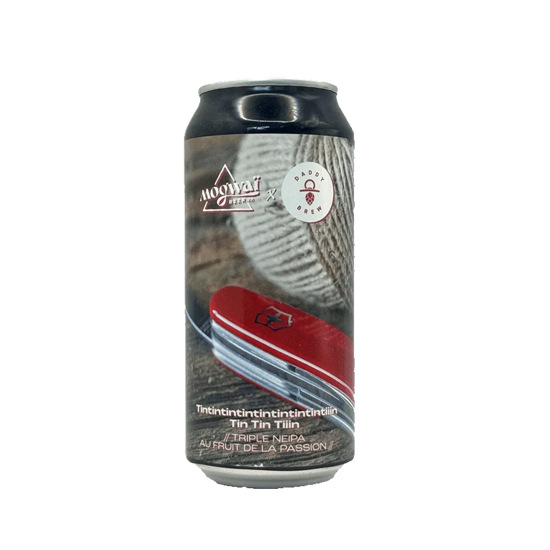 Mogwaï collab Daddy Brew - Tintintintintintintintintiiin Tin Tin Tiiin 44cl | Triple NEIPA au Fruit de la Passion