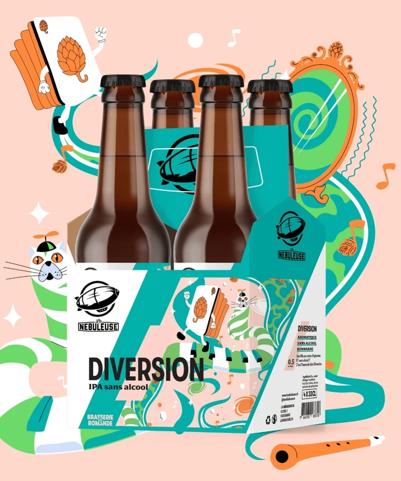 Diversion IPA 4pack - sans alcool