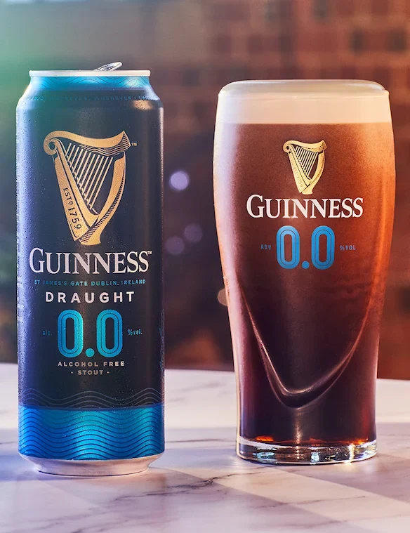 Bière brune Guinness Draught 0,0%