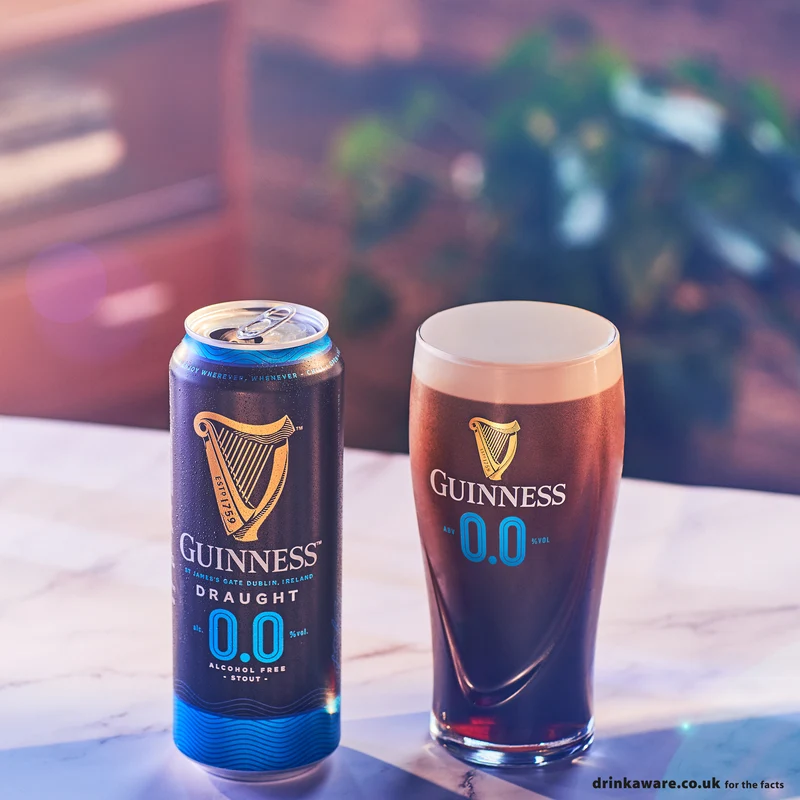 Bière brune Guinness Draught 0,0%