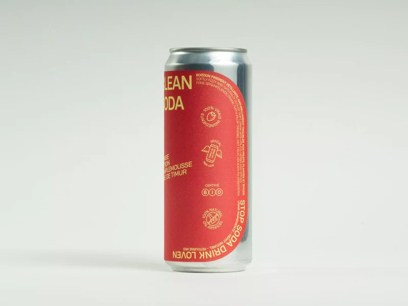 LOVEN CLEAN SODA Fraise, Citron, Pamplemousse & Baie de Timur